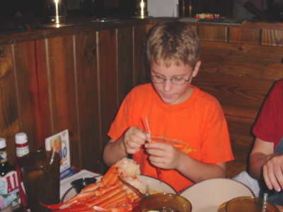 Doug at dinner