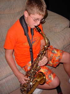 Doug with sax