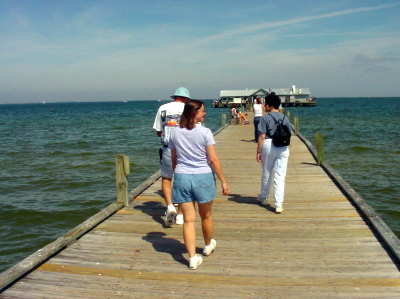 Walking out to City Pier