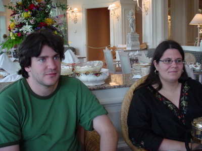 Alison and Noah at Tea