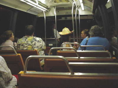 Bus back from Epcot