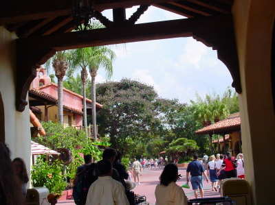 Entering Pirates Plaza