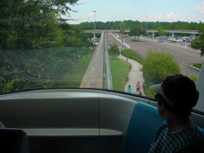 View from front of Monorail
